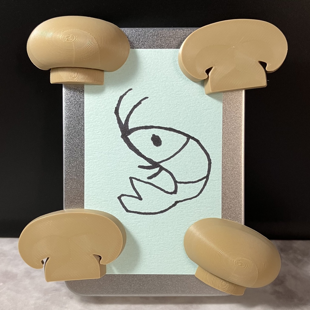 【合体】水煮マッシュルームのマグネット(丸ごと)