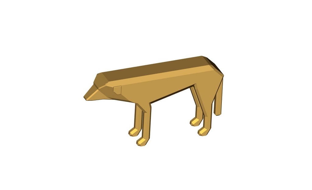 3Dプリント用の犬