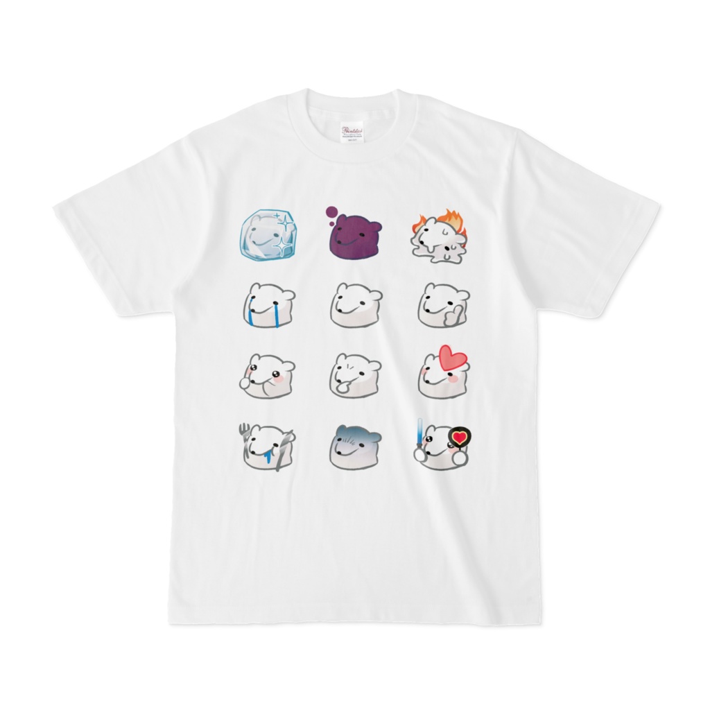 【kumapu】Tシャツ_くまぷ集合