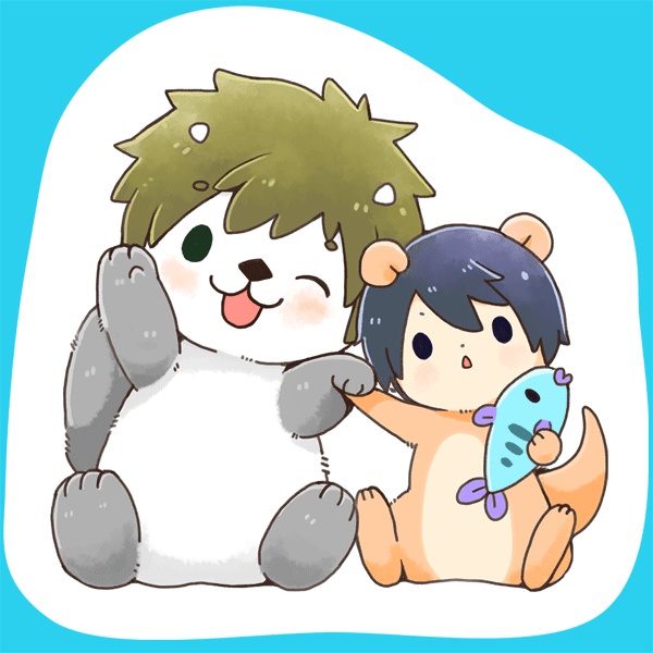 まこラッコ&はるウソ なかよしクッション