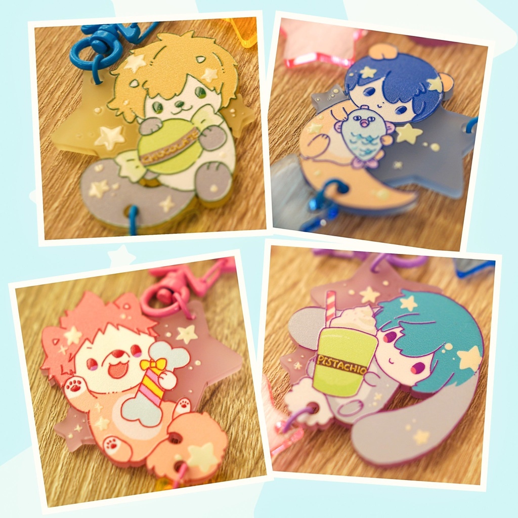 まこラッコたちのおほしさまキーホルダー