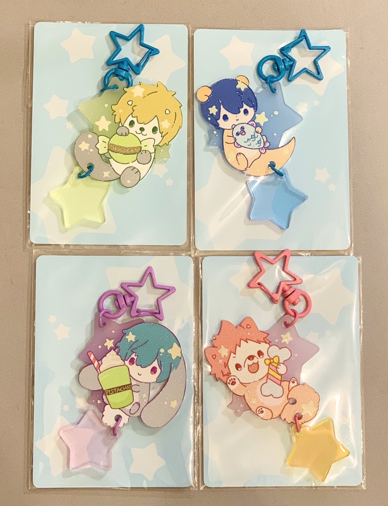 まこラッコたちのおほしさまキーホルダー