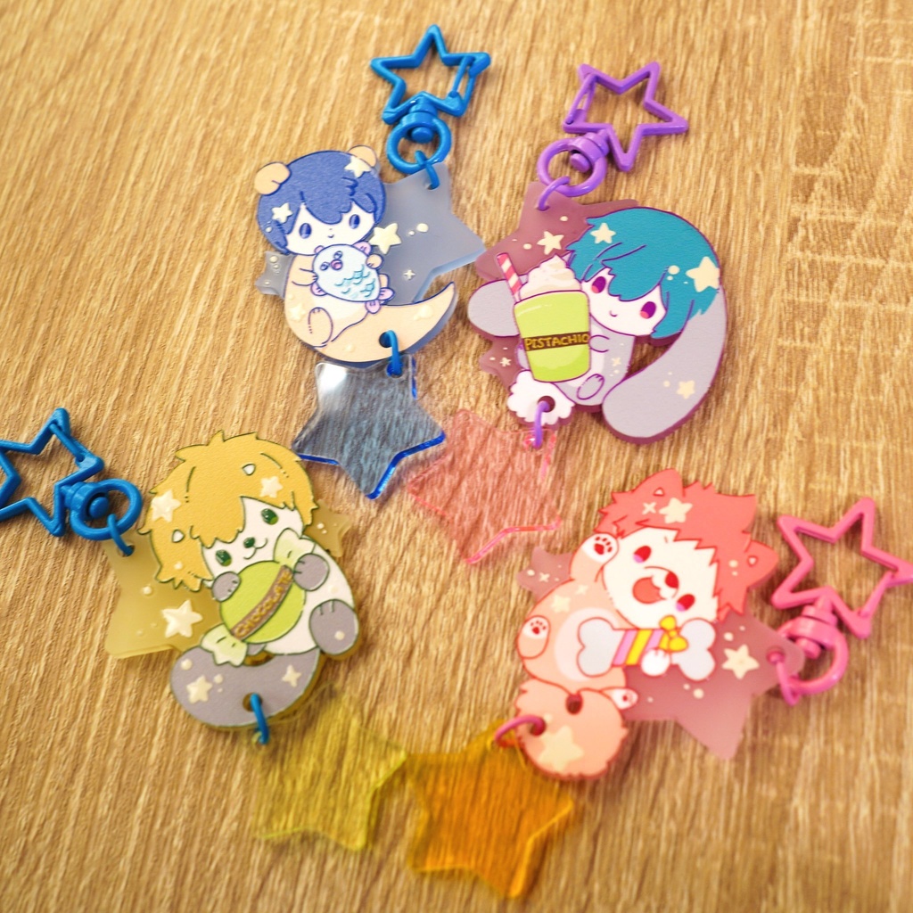 まこラッコたちのおほしさまキーホルダー