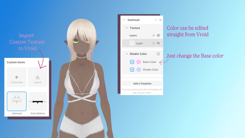 Custom Swimsuit For Vroid