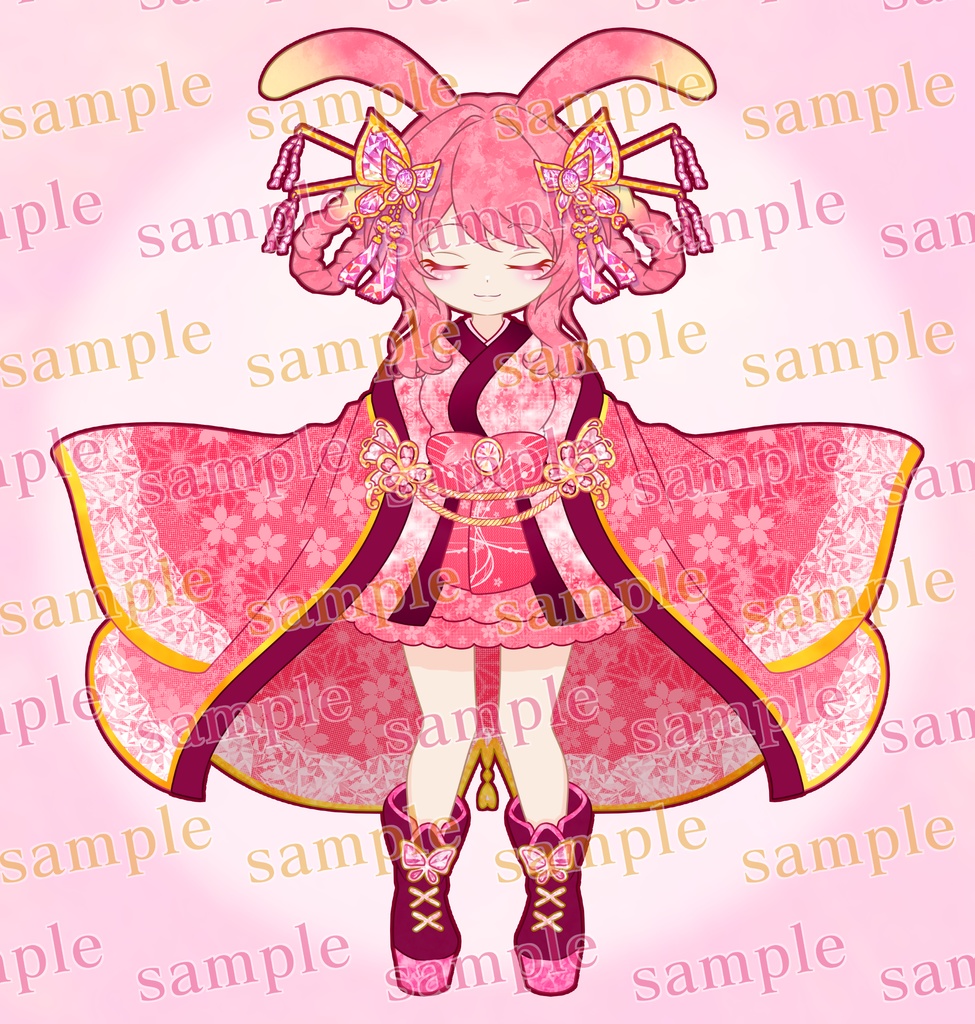 【アクキー】妖月紅兎 ver.蝶々