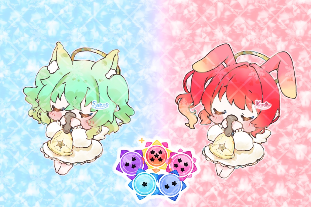 【ホログラムアクキー】妖月紅兎 ver.天使