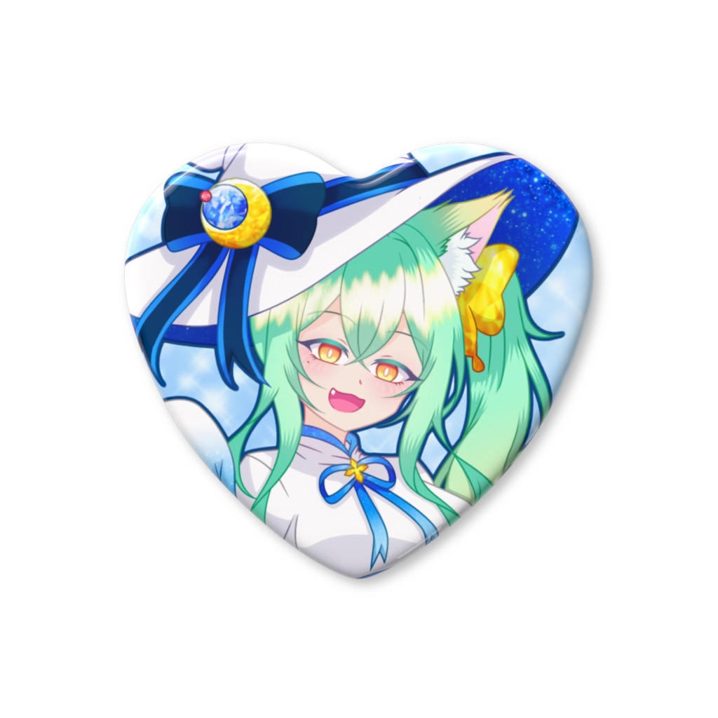 【ハートの缶バッジ】妖月雪鈴 ver.2025年ハロウィン