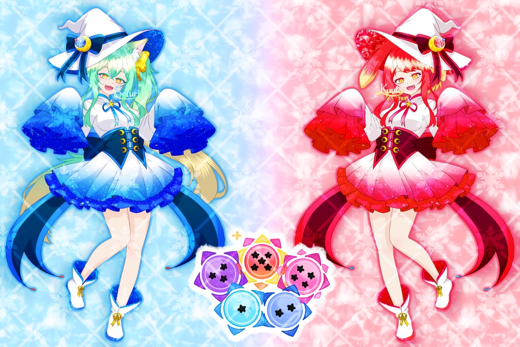 【ハートの缶バッジ】妖月雪鈴 ver.2025年ハロウィン