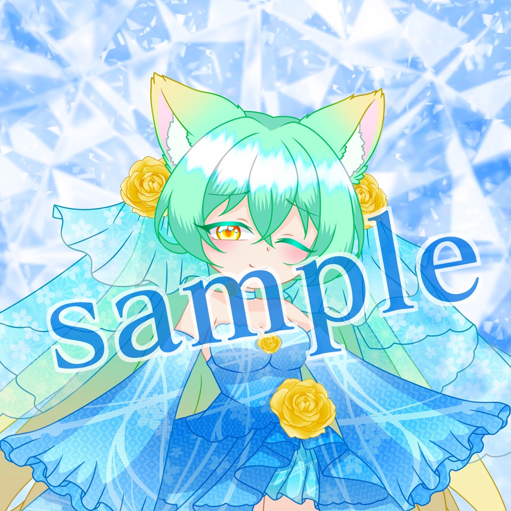 【ハート缶バッジ】妖月雪鈴 ver.2025年ウェディング