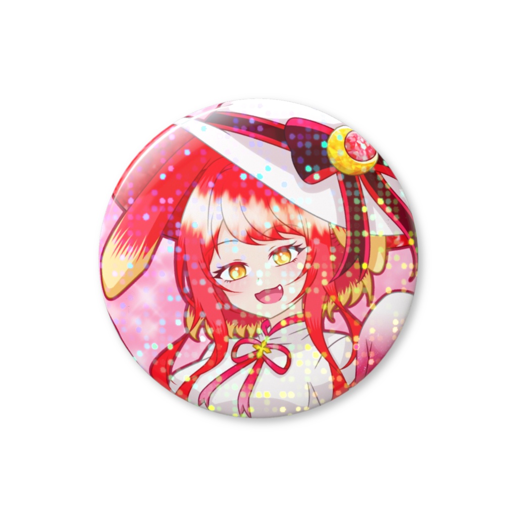 【ホログラム缶バッジ】妖月紅兎 ver.2025年ハロウィン