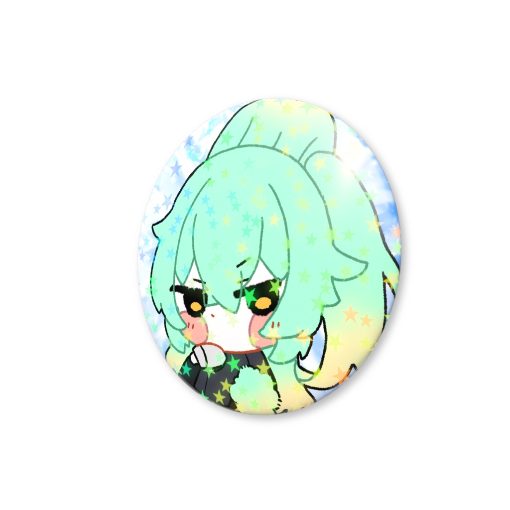 【ホログラム缶バッジ】妖月雪鈴 ver.ミニバニー