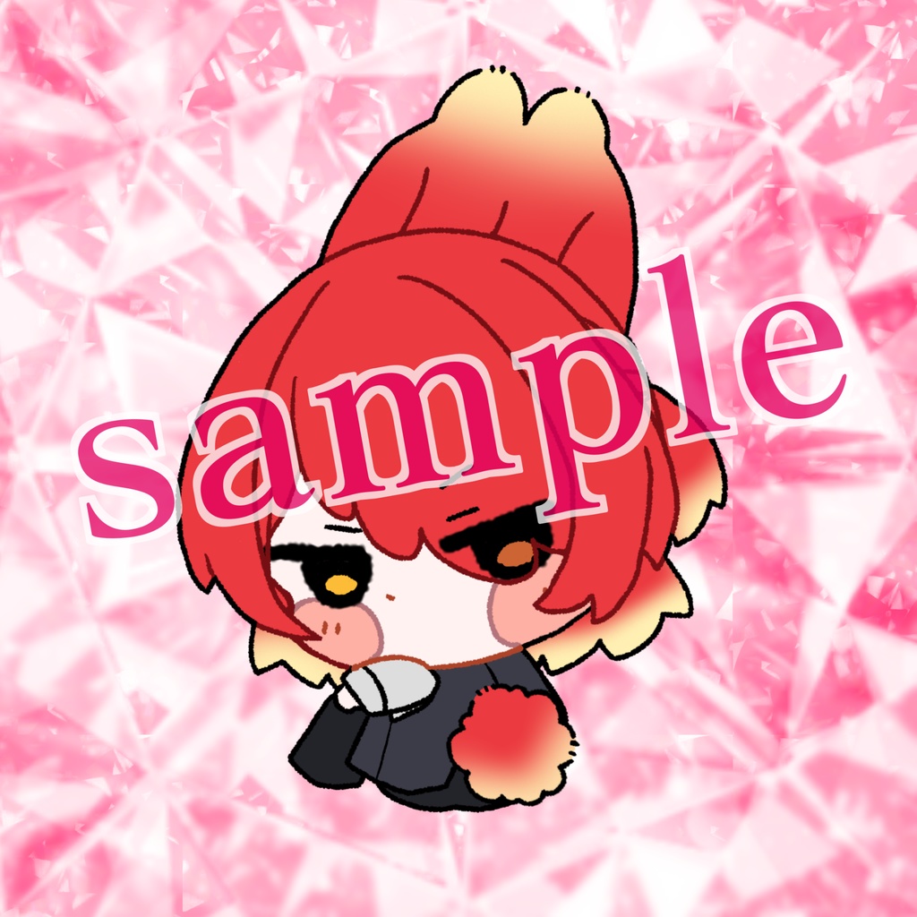 【ホログラム缶バッジ】妖月紅兎 ver.ミニバニー