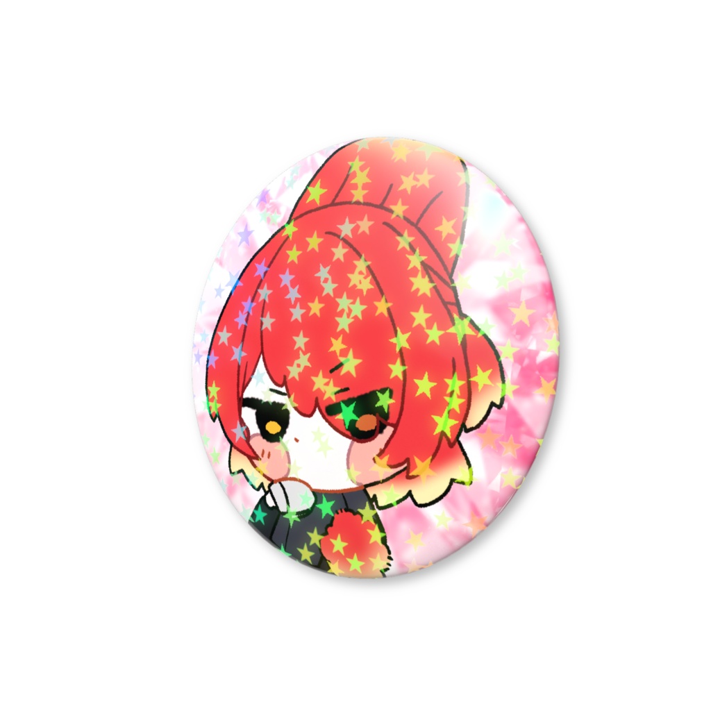 【ホログラム缶バッジ】妖月紅兎 ver.ミニバニー