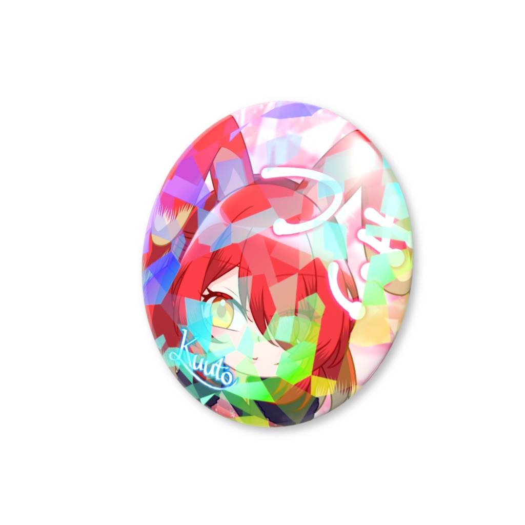 【サイン入り缶バッジ】妖月紅兎 ver.初期衣装