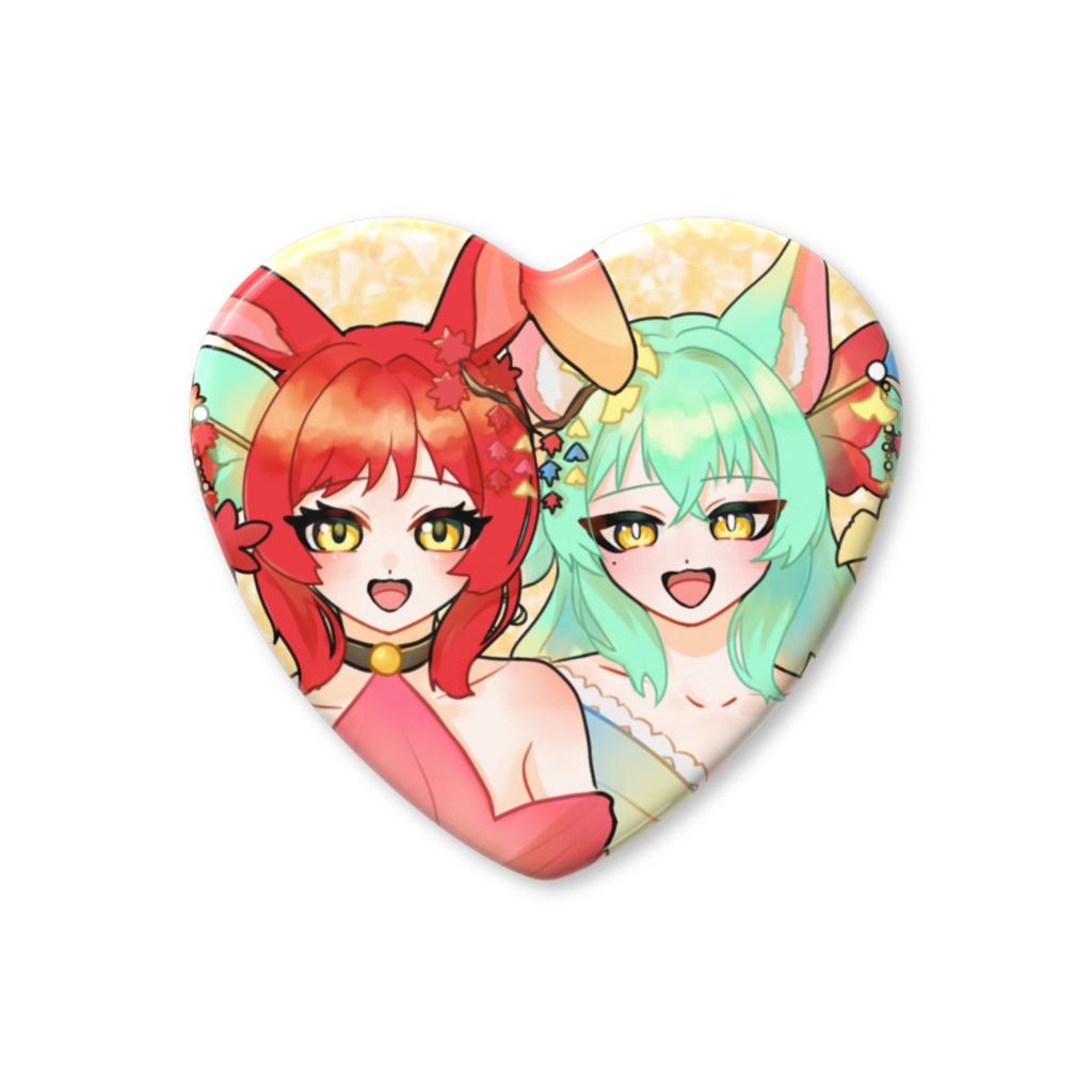 【ハート缶バッジ】妖月's ver.0.5周年衣装