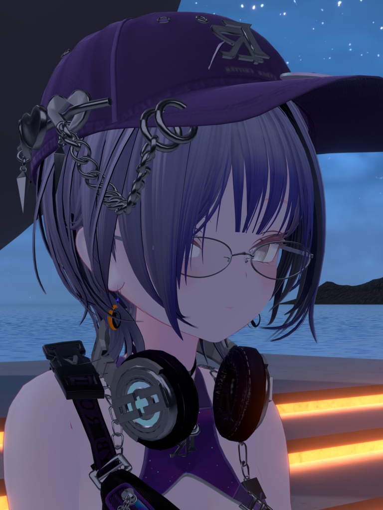 【複数アバター対応】ネコピアス