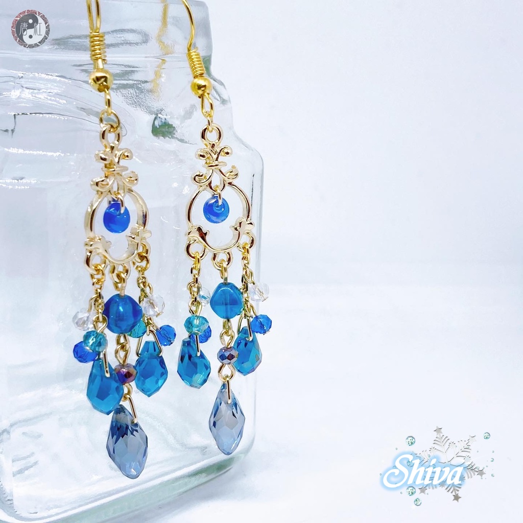 Ff召喚獣 シヴァ ｲﾒｰｼﾞピアス 唐紅 Karakurenai Booth