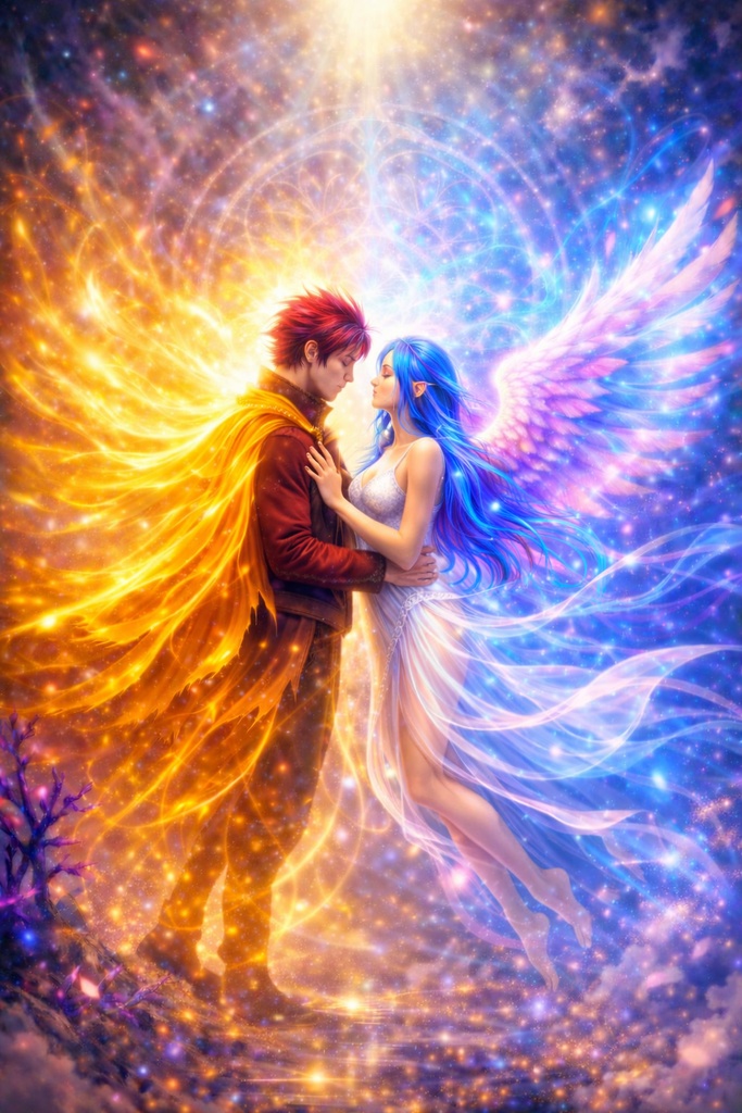 炎の戦士と天使の再会