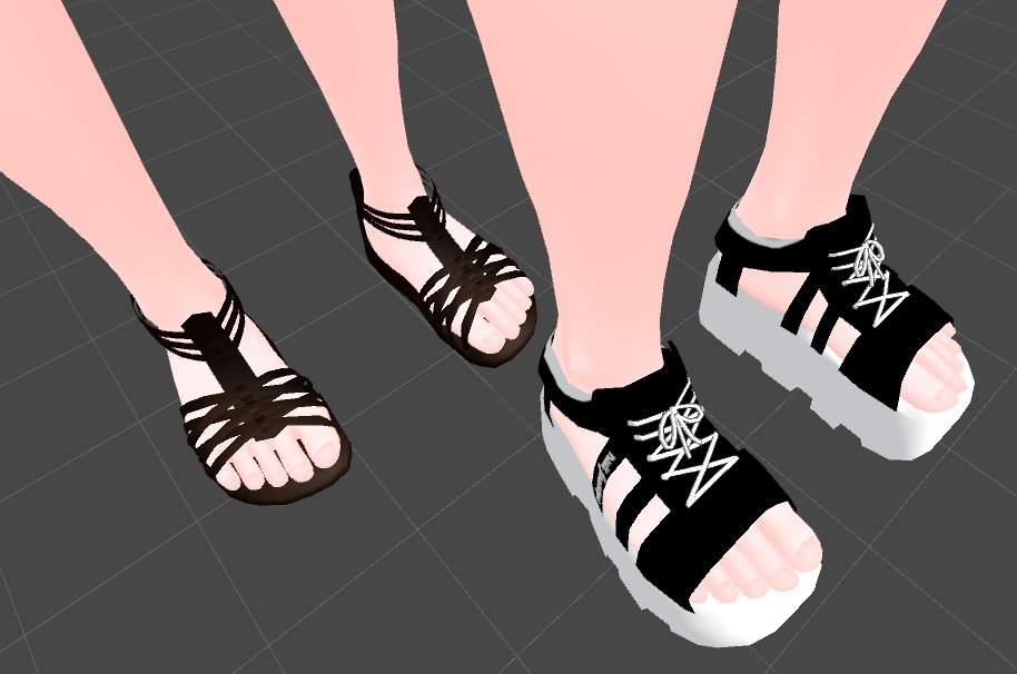 サンダルセット02 VRChat向け
