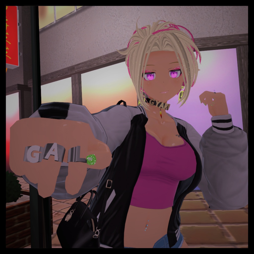 【VRCギャルサー×nullの足音コラボ】ショルダーバッグ&アクセサリー