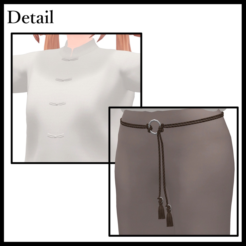 ▲▽FREiHEiT×nullの足音コラボ▲▽ china co-ord 3colors【LSbody対応】