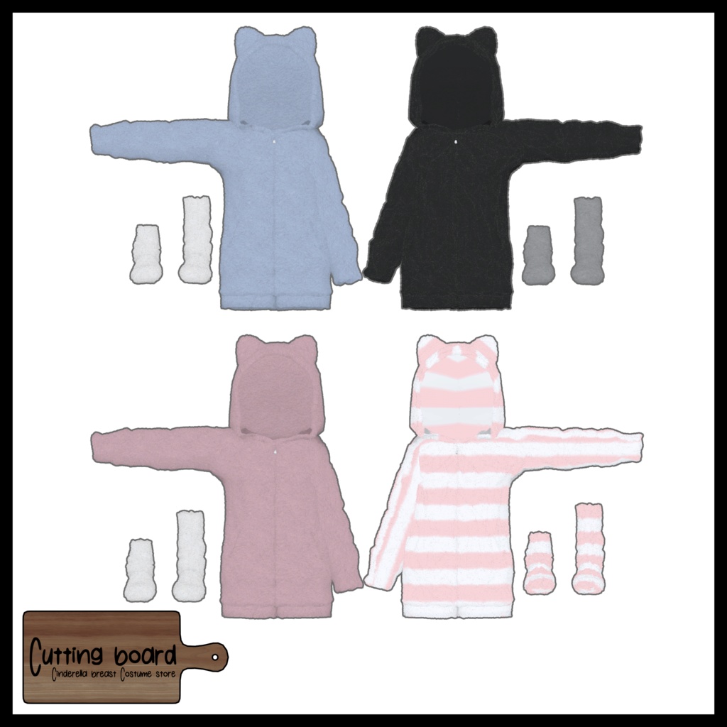 【ニャスカ!対応】Room wear【Cutting board】