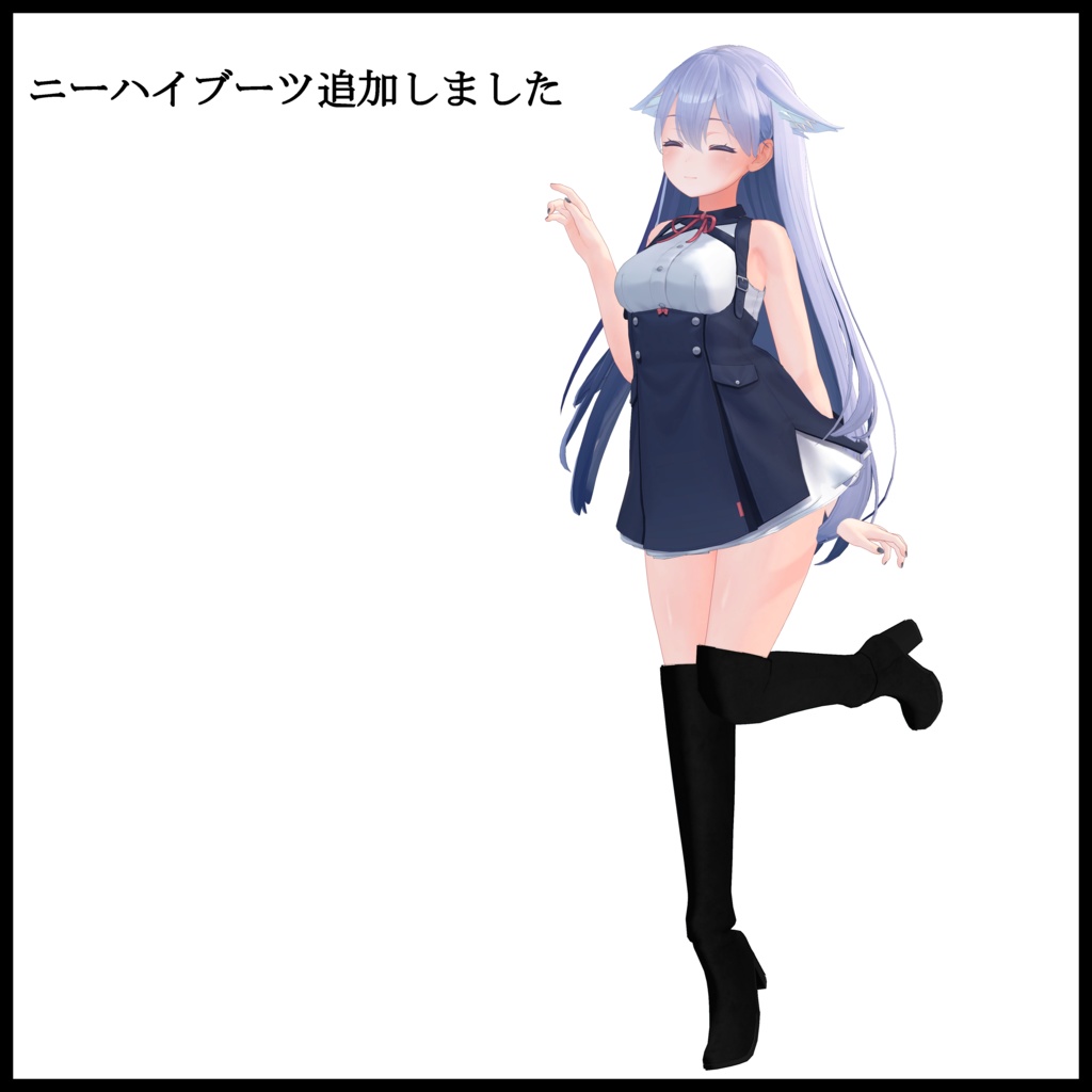 膝丈ロングブーツ&ニーハイブーツ 6colors