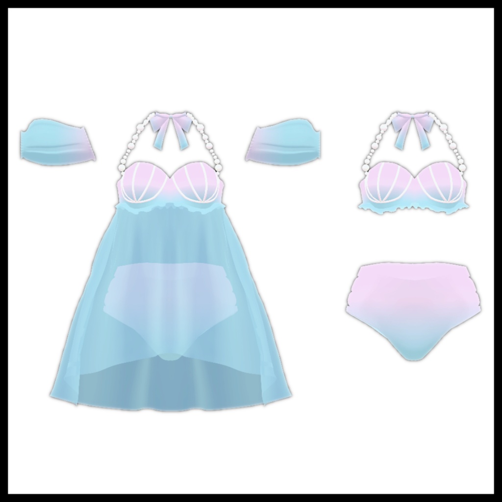 【桔梗対応】Mermaid beach wear