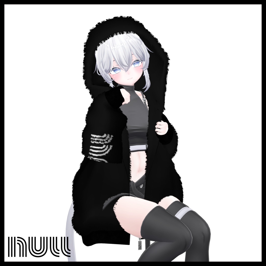 Big Logo Fur parka & Boa Cardigan