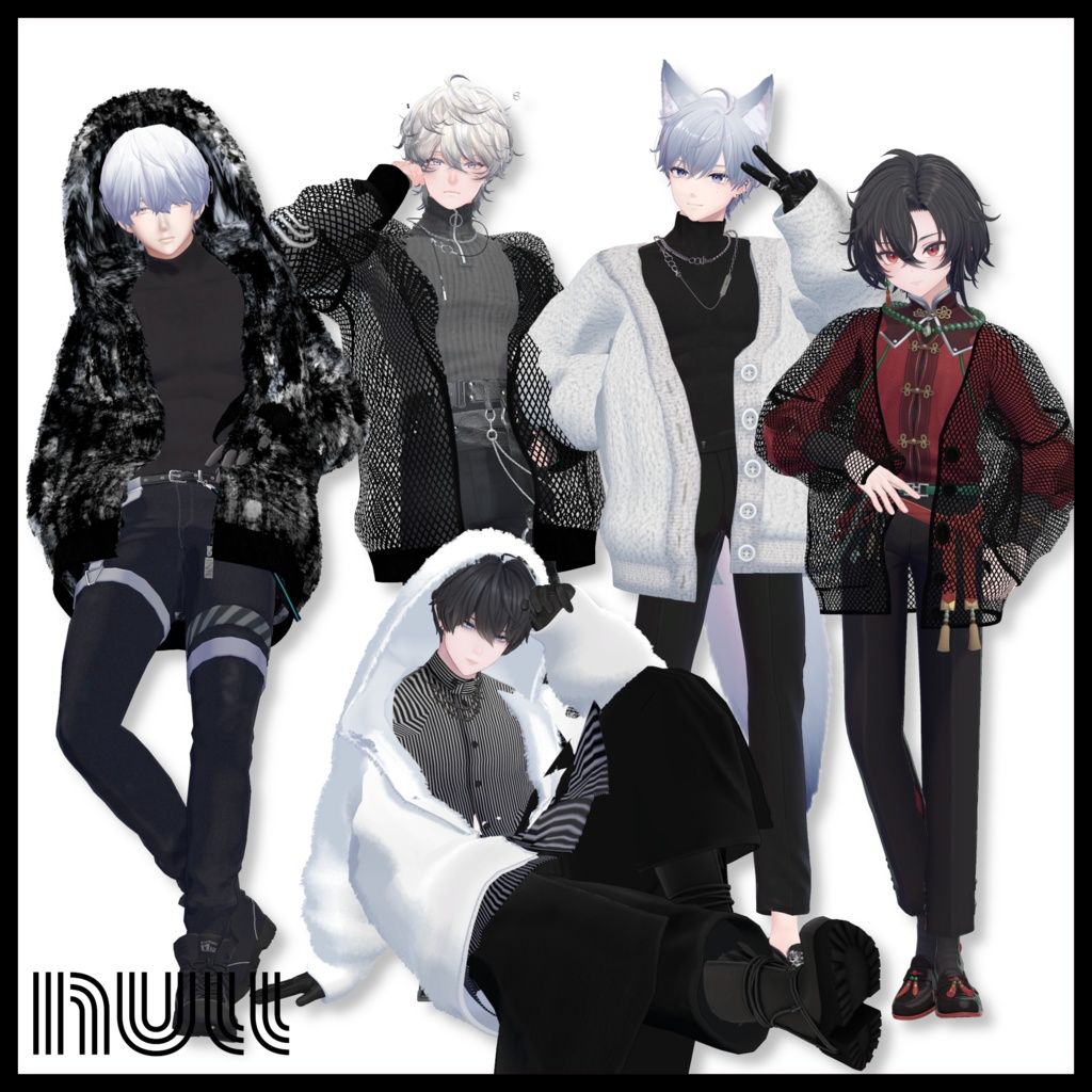 12アバター対応 Big Logo Fur parka & Boa Cardigan【MA対応】