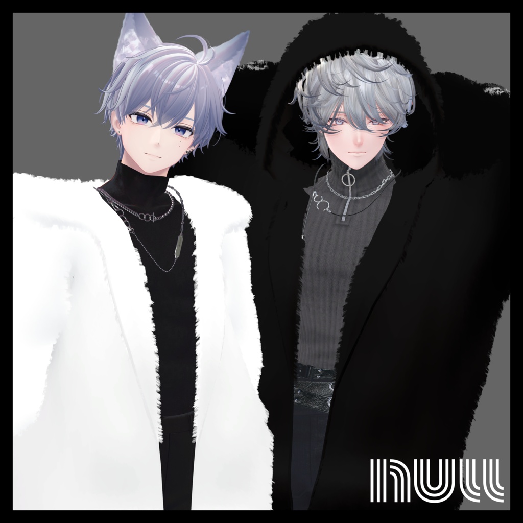 Big Logo Fur parka & Boa Cardigan