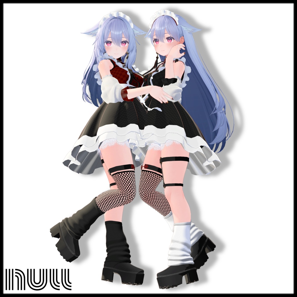 中華風メイド服セット【狐雪/桔梗/セレスティア/LSbody/枡花 蒼/舞夜対応】