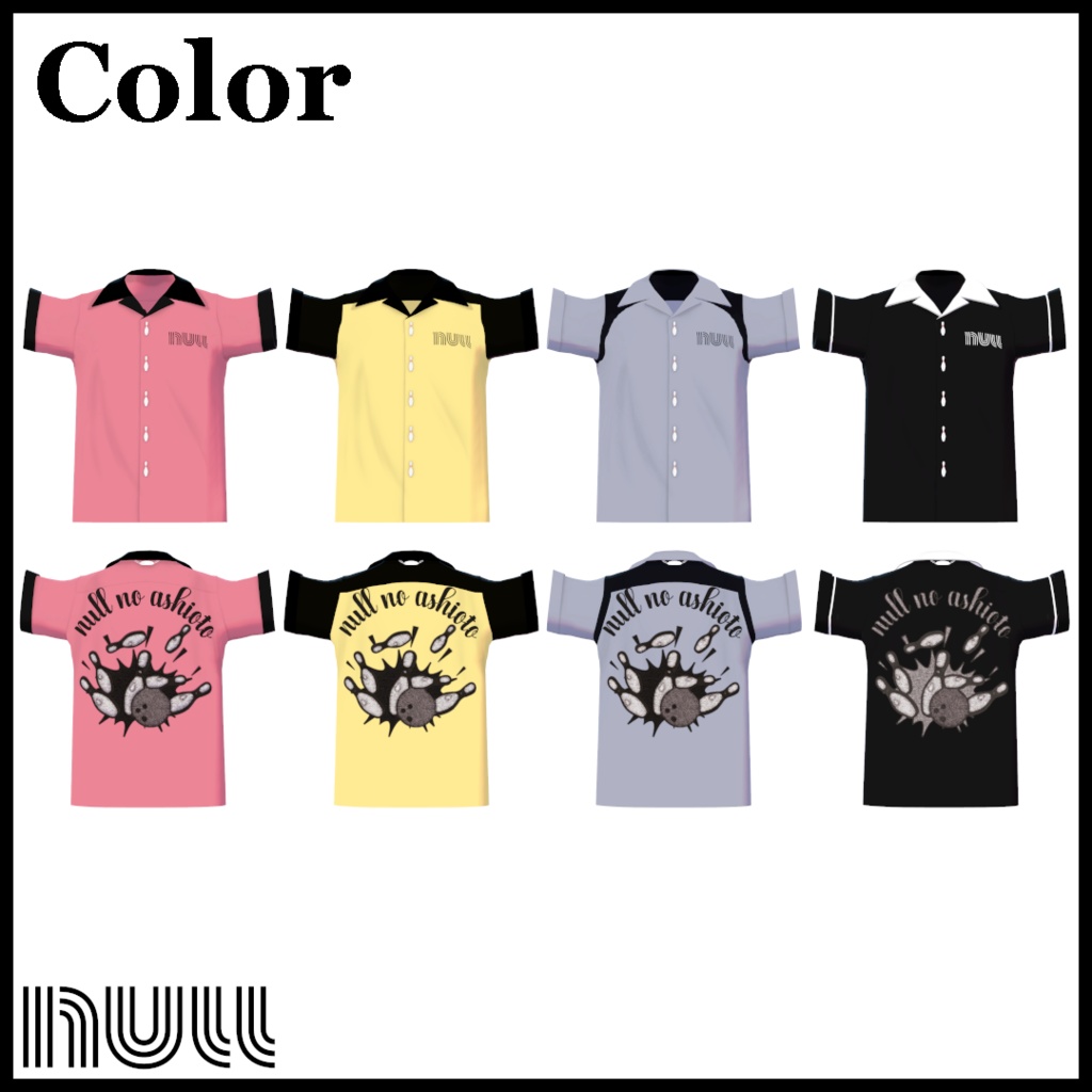 Bowling shirt + Flamingo earrings