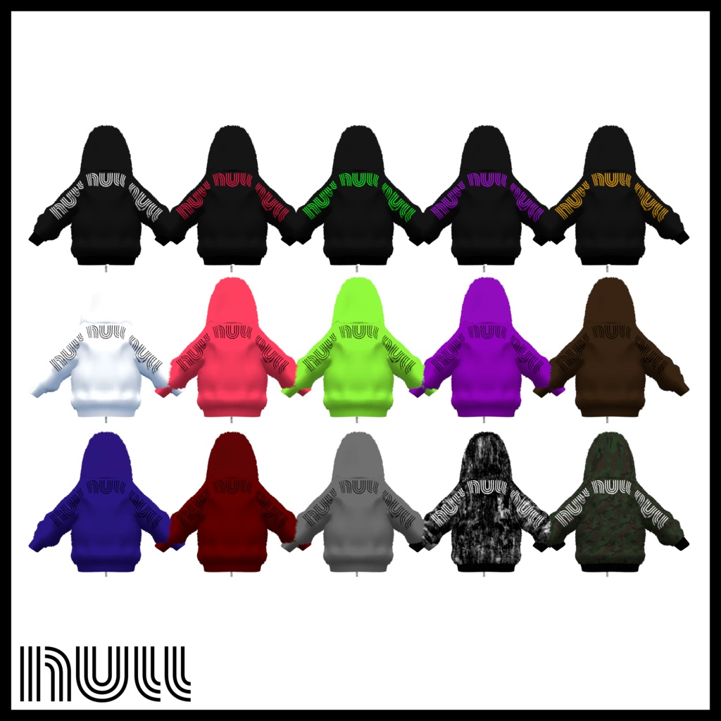 Big Logo Fur parka for Shinra