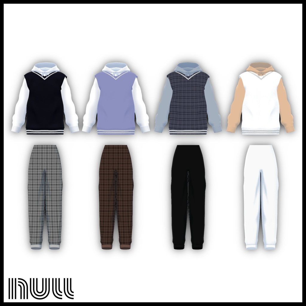 knit vest&pants【4アバター対応】