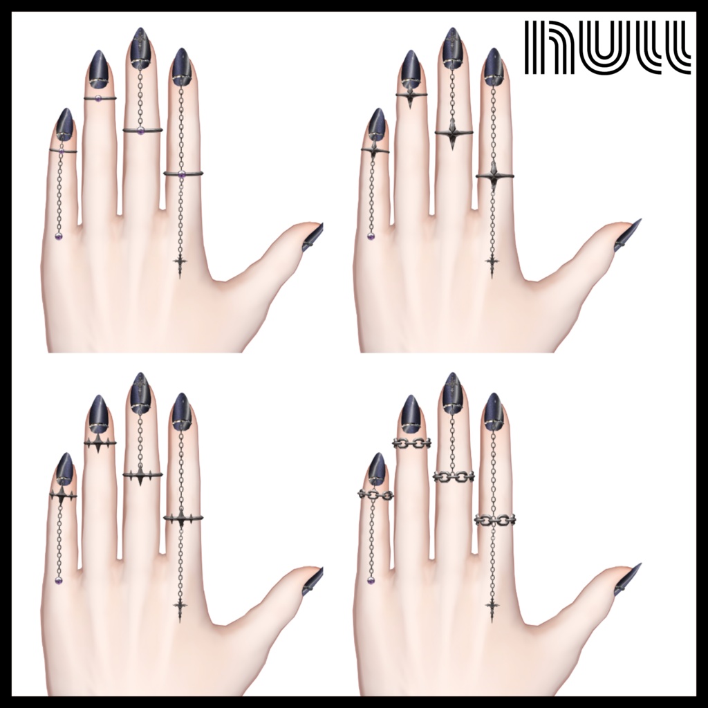 12アバター対応💅Magnet Nail【MA対応】+追加パーツ