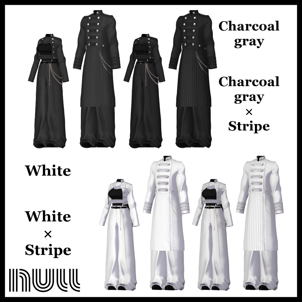 【SALE】SILENT CODE|Napoleon Jacket & Wide Pants 14アバター対応