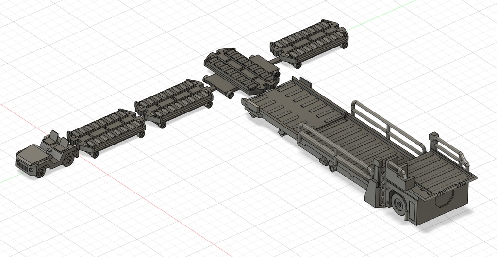 1/400 GSEシリーズ No.2 カーゴトラクター&ドーリーセット(塗装済み完成品)Cargo Tractor & Dolly Set(Painted finished product kit)