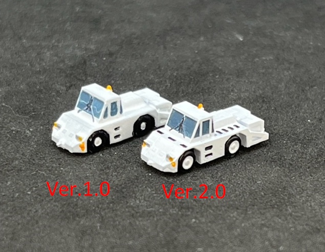 1/400　GSEシリーズ　No.4　トーイングトラクターセット1　Ver.2（塗装済み完成品）Toring Tractor Set 1　Ver.2（Painted finished product kit）