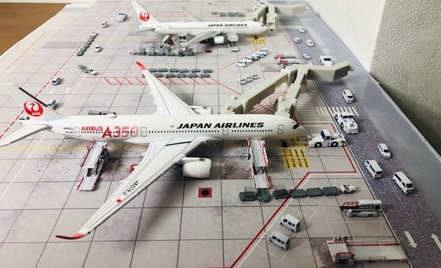 1/400 GSEシリーズ No.5 一般作業車セットVer2(塗装済み完成品)general work vehicles(Painted finished product kit)