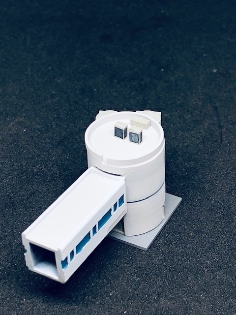 1/400 空港情景シリーズ1 羽田空港第1ターミナルPBB接続塔Ver.2(塗装済み完成品)(ジェミニジェット、JCWINGS対応版)