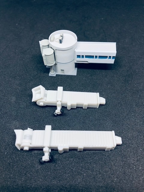1/400 空港情景シリーズ1 羽田空港第1ターミナルPBB接続塔Ver.2(塗装済み完成品)(ジェミニジェット、JCWINGS対応版)