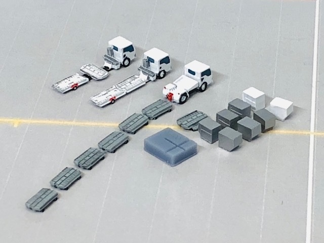 1/400 GSEシリーズ No.9 カーゴトラクター2 セット(塗装済み完成品)Cargo Tractor 2 Set(Painted finished product kit)