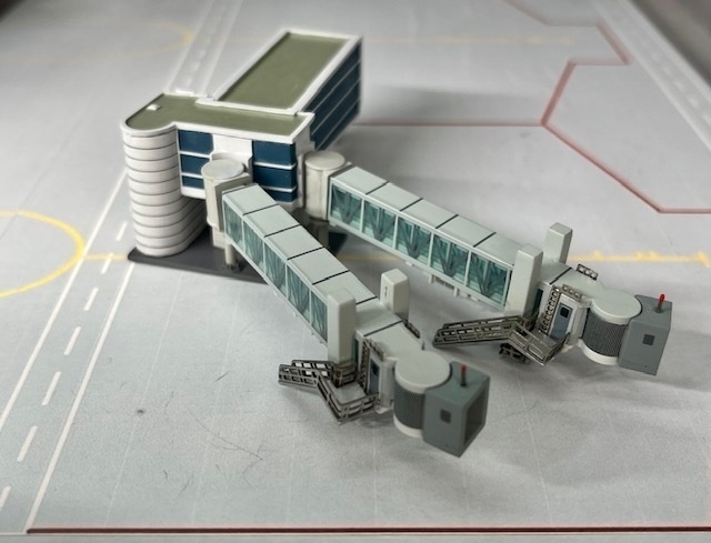 1/400 空港情景シリーズ2 羽田空港第2ターミナル固定橋Ver.2(塗装済み完成品)(ジェミニジェット、JCWINGS対応版)