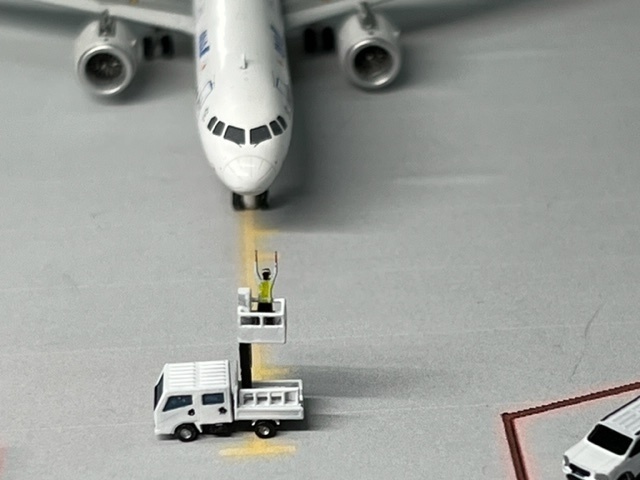 1/400 GSEシリーズ No.14 マーシャラーカーセット(塗装済み完成品)Marshaller car set(Painted finished product kit)