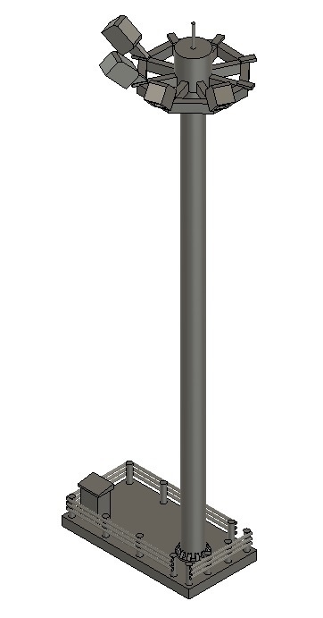 1/400 空港情景シリーズ6 空港照明塔