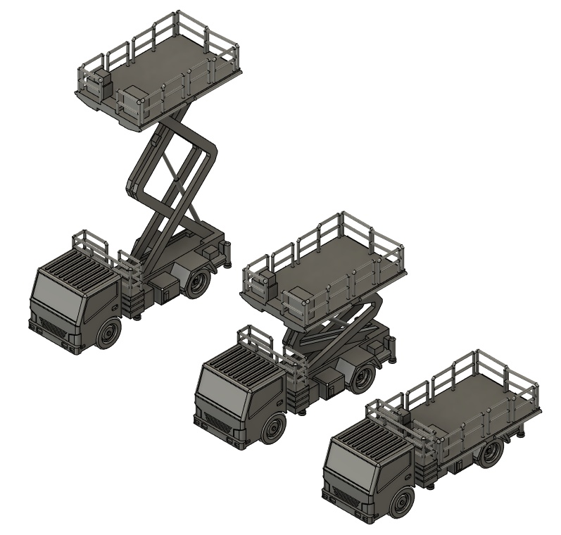 1/400 GSEシリーズ No.31 高所作業車セット