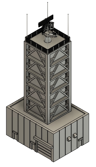 1/400 空港情景シリーズ9 空港監視レーダー(ASR)