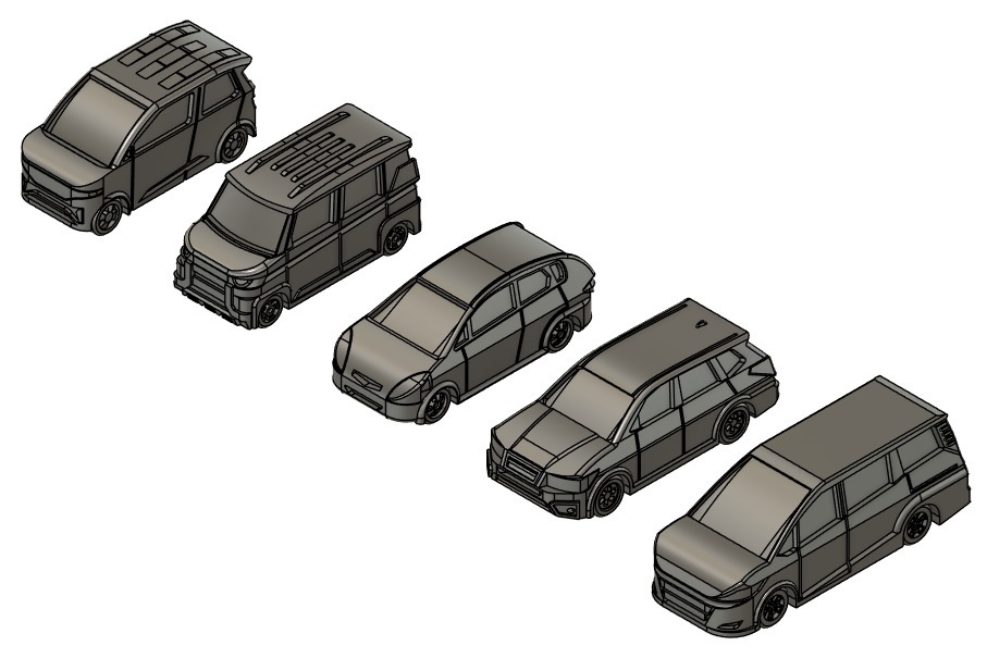 1/400 GSEシリーズ No.5 一般作業車セット2(塗装済み完成品)general work vehicles(Painted finished product kit)
