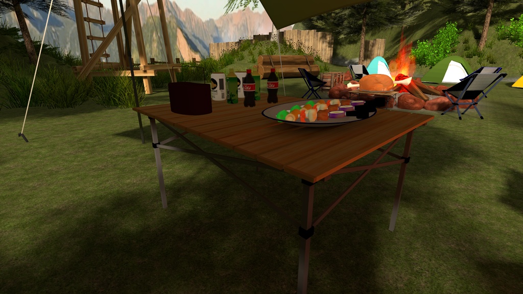 キャンプテーブル